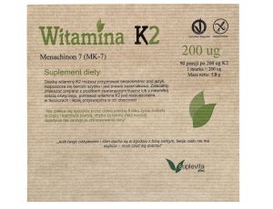 Witamina K2, naturalna witamina K2 5,8 g 90 porcji zdrowe zęby i kości